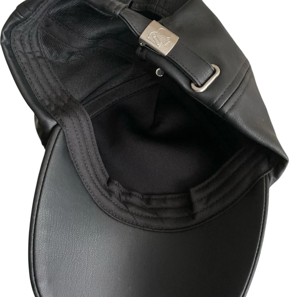 Karl Lagerfeld Black Cap with Stylish Pins - Picture 2 of 4